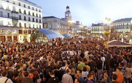 Protestas en Puerta del Sol